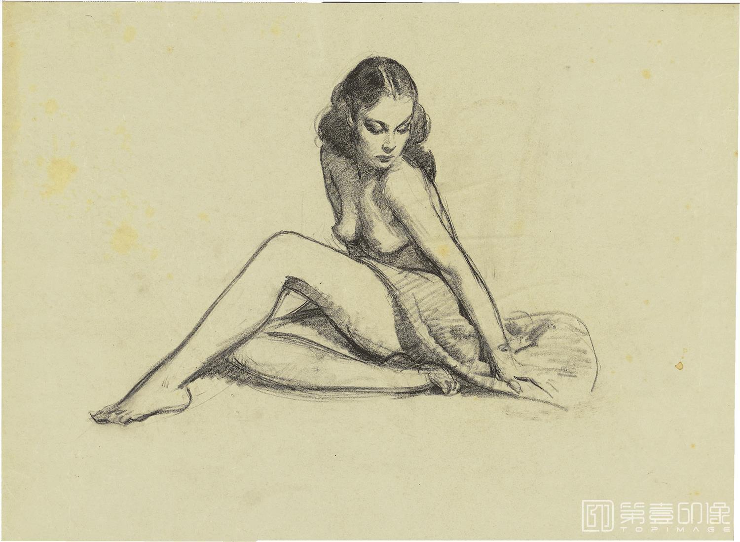 素描-吉尔·艾尔夫格雷恩 Gil Elvgren 作品集-118